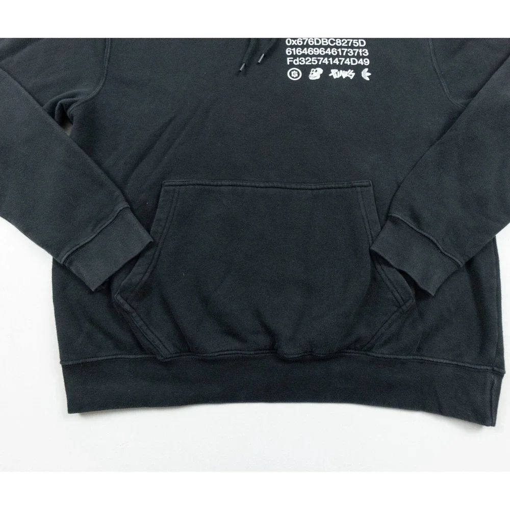 Adidas‎ Sweatshirt Mens Large Black Hoodie Bored Ape Yacht Club BAYC Sweater